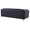 Armen Living Primrose Contemporary Sofa in Dark Metal Finish and Navy Genuine Leather LCPR3NV - alternate 9